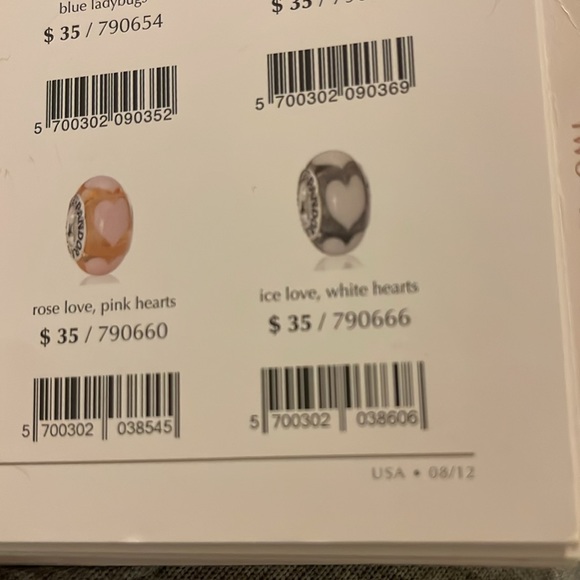 EUC Set of PANDORA Murano Beads - Picture 3 of 5